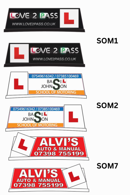 Driving School Roof Top Boxes by Top Notch Signs
