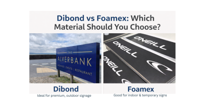 Dibond vs Foamex Signage Top Notch Signs