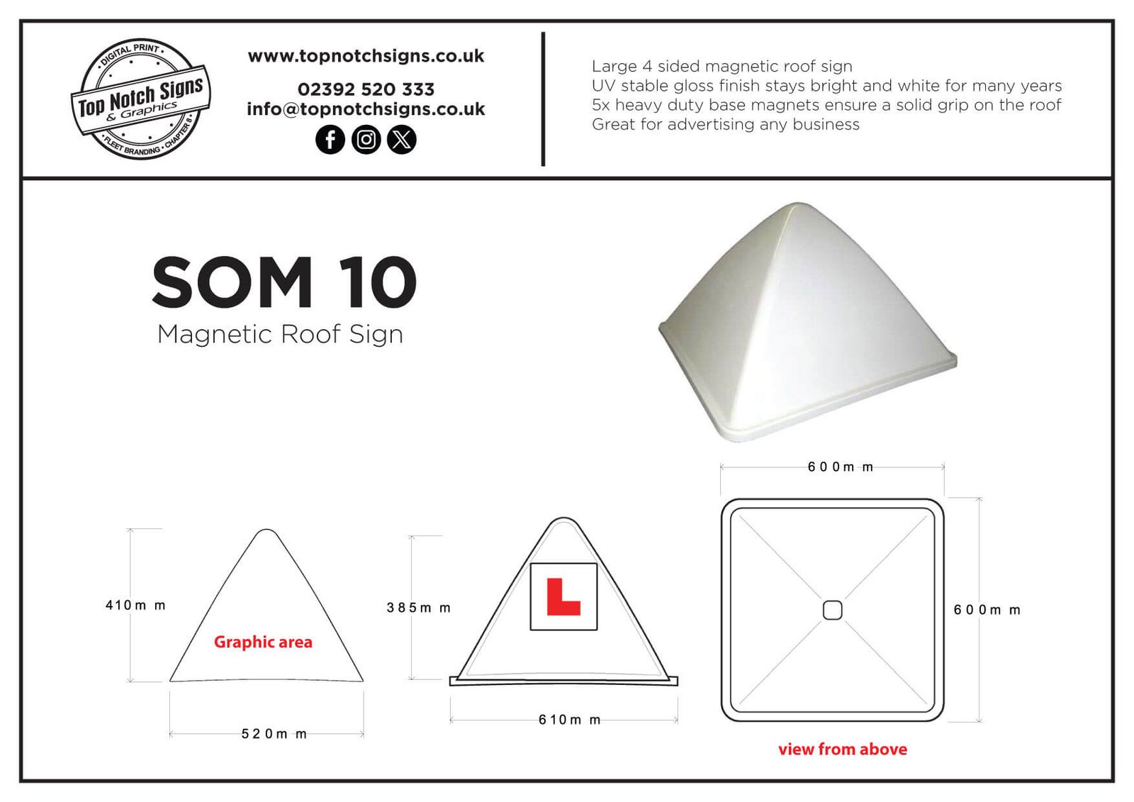 Roof sign SOM10