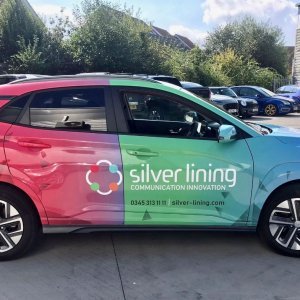 Silver Lining Car Wrap
