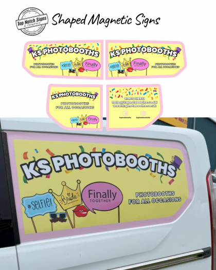 Shaped magnetic signs for vans Top Notch Signs (Instagram Post (45))